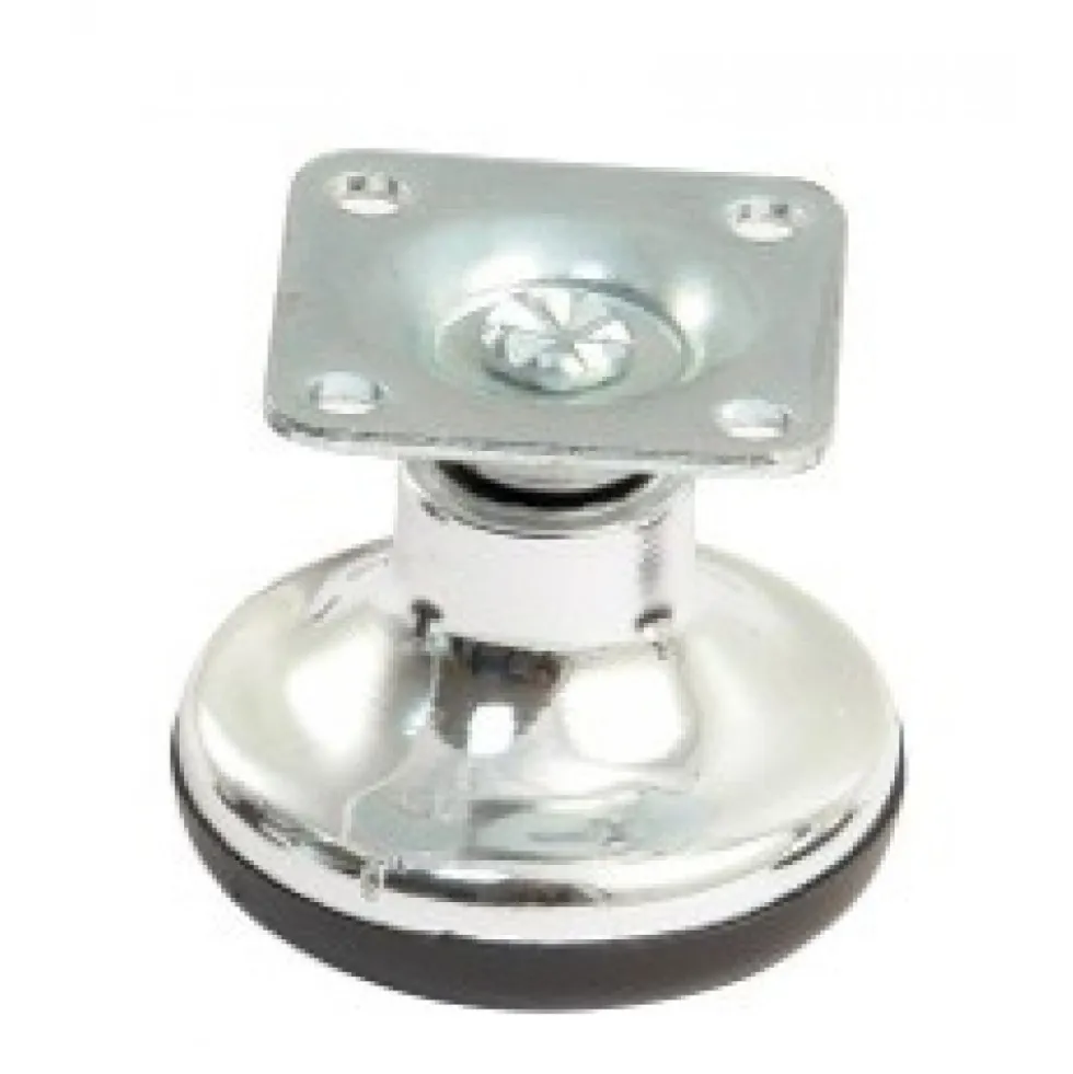 Dome de silence chromé - platine carrée - patin plastique AVL