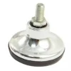 Dome de silence chromé à visser - patin plastique AVL