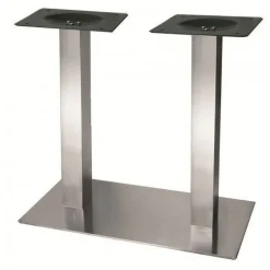 Double pied de table central rectangulaire en inox - hauteur 730 mm SYNERCIA