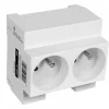 Double prise de courant modulaire 2P+T - 10/16A - gris DEBFLEX