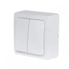 Double Va-et-vient saillie complet - blanc - Blok DEBFLEX