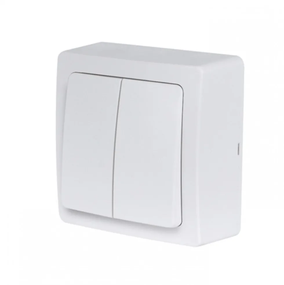 Double Va-et-vient saillie complet - blanc - Blok DEBFLEX