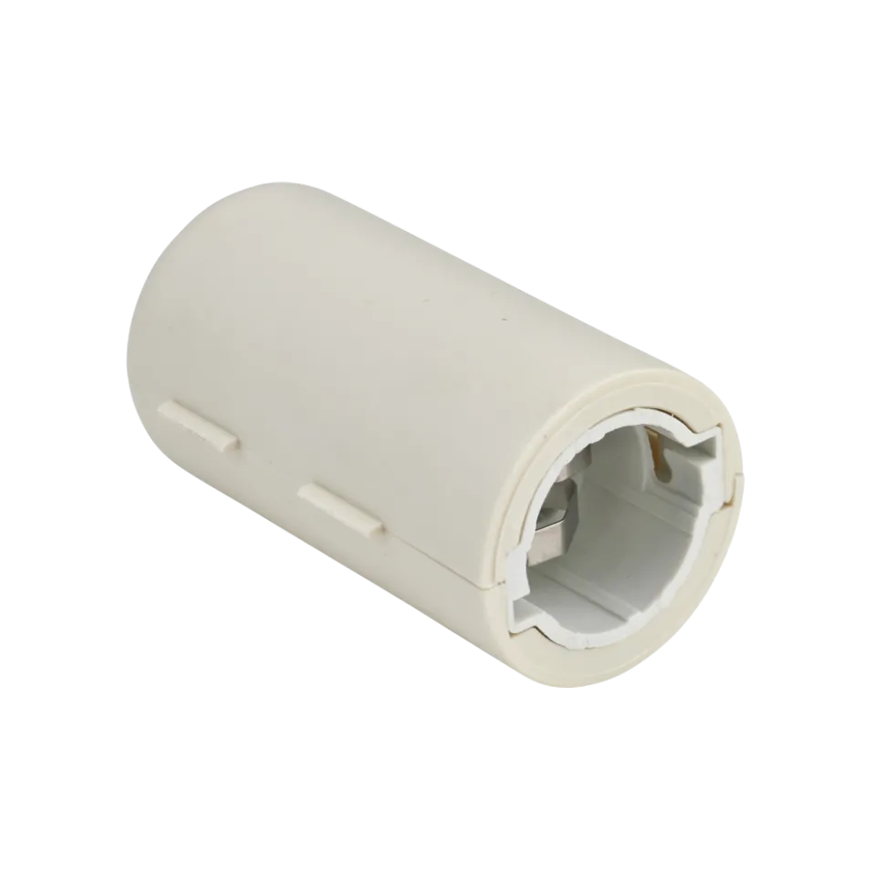 Douille de chantier - à baïonnette B22 - coiffe serre câble - blanc DEBFLEX