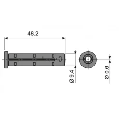 Douille excentrique de réglage pour paumelle GRIP+ FAPIM