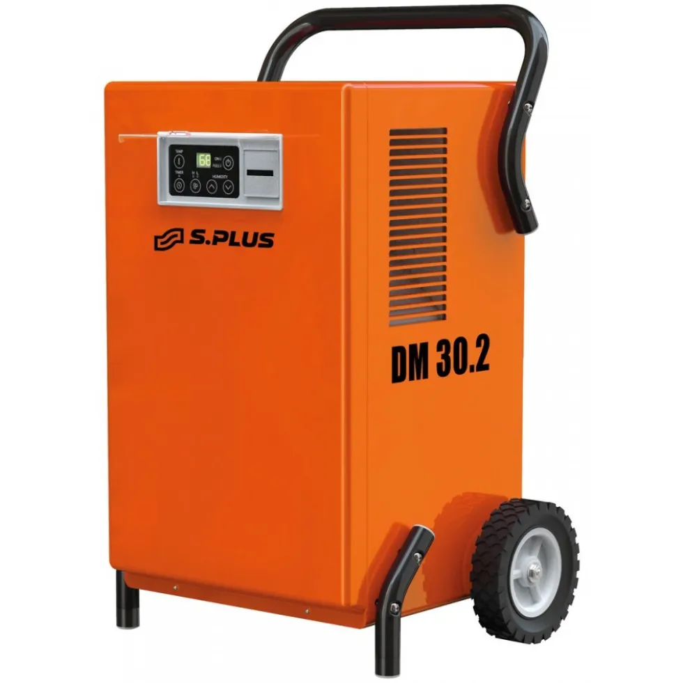 Déshumidificateur mobile DM30,2 - avec roues de chantier - 30L/24H - gaz R290 SPLUS