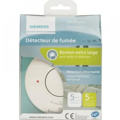 Détecteur avertisseur de fumée - autonomie 5 ans - Delta Reflex SIEMENS