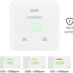 Détecteur de CO2 - R200C2-A - montage mural ou standard RESIDEO