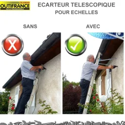 Ecarteur télescopique pour échelles OUTIFRANCE