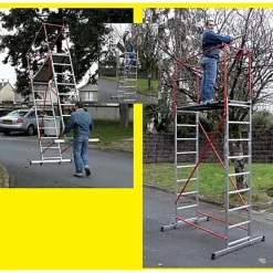 Echafaudage mobile NIMBUS 250 - hauteur de travail 4,49 m ESCALUX