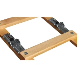 Echelle de toit - bois pliante 2 x 2 m - 16 échelons entraxe 25 cm OUTIFRANCE