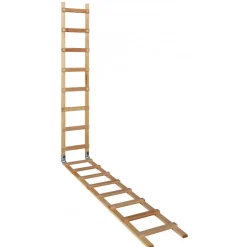 Echelle de toit - bois pliante 2 x 2 m - 16 échelons entraxe 25 cm OUTIFRANCE