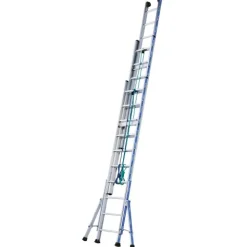 Echelle Platinium 300 hauteur de travail 7,8m- coulisse à corde - 3 x 10 marches TUBESCA