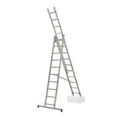 Echelle transformable 3 plans - 3x10 échelons - hauteur de travail 5,96m ESCALUX