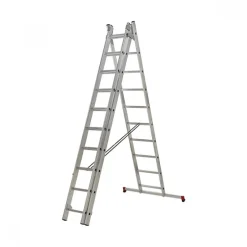 Echelle transformable 3 plans - 3x10 échelons - hauteur de travail 5,96m ESCALUX