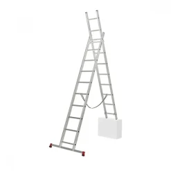 Echelle transformable 2 plans - 2x10 échelons - hauteur de travail 3,95m ESCALUX