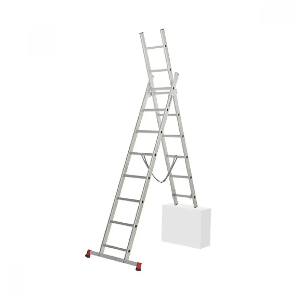Echelle transformable 2 plans - 2x8 échelons - hauteur de travail 3,40m ESCALUX