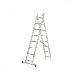 Echelle transformable 2 plans - 2x8 échelons - hauteur de travail 3,40m ESCALUX