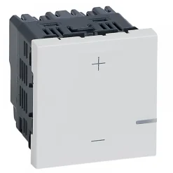 Ecovariateur universel 2 fils sans neutre 125W LED 2 modules Mosaic LEGRAND