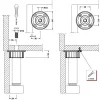 Embase 835 à fixation par vis CAMAR