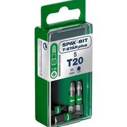 Embouts de vissage Torx - SPAX® BIT T-STAR - T20 - par 5 SPAX