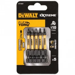 Embouts Impacts Torsion Flextorq Torx - T10 - par 5 DEWALT