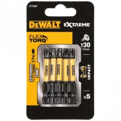 Embouts Impacts Torsion Flextorq Torx - T30 - par 5 DEWALT