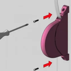 Enrouleur demi-lune pour volet roulant à sangle avec sangle de 5,5 m Interges