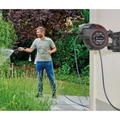 Enrouleur de tuyau sans fil GE-HR 18/30-1 Li-Solo - tuyau 30m - Power X-Change EINHELL