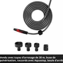 Enrouleur de tuyau sans fil GE-HR 18/30-1 Li-Solo - tuyau 30m - Power X-Change EINHELL