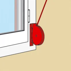 Enrouleur pivotant réglable avec sangle de 5,8 m pour volet roulant TORBEL