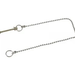 Ensemble chaînette perlée chromée 30 cm Ø 3.3 mm BRICOZOR
