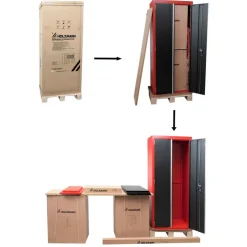Ensemble d'armoire d'atelier - 13 pièces HOLZMANN