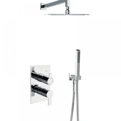 Ensemble de douche encastré - thermostatique - design carré - Blautherm RAMON SOLER