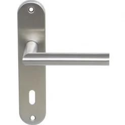 Ensemble de porte Pomerol sur petites plaques 165 mm - inox 304 brossé EUROWALE