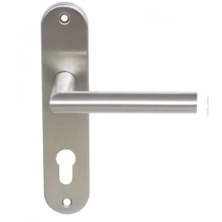 Ensemble de porte Pomerol sur petites plaques 165 mm - inox 304 brossé EUROWALE