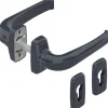 Ensemble poignées sur rosaces et rosaces clé I gris anthracite 7016 - menuiserie aluminium - Crystal LA CROISÉE DS