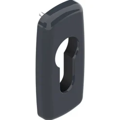 Ensemble poignées sur rosaces et rosaces clé I gris anthracite 7016 - menuiserie aluminium - Crystal LA CROISÉE DS
