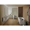 Ensemble porte-brosse et brosse WC - chromé et blanc - IOM IDEAL STANDARD