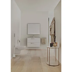 Ensemble porte-brosse et brosse WC - chromé et blanc - IOM IDEAL STANDARD