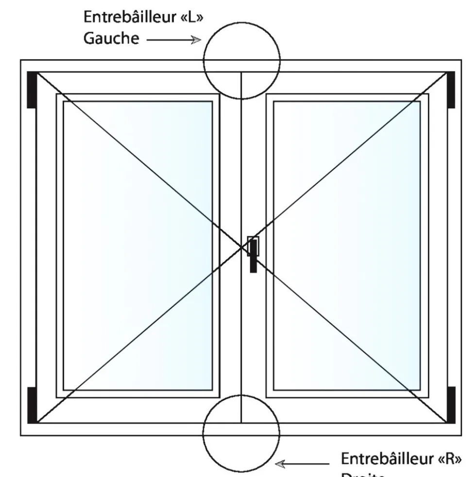Entrebâilleur de fenêtres pour crémones - G-19821-Q2-R7 FERCO