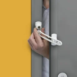 Entrebâilleur rigide déverrouillable de porte - Vigilok - Blanc SOCONA