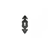 Entrée régence 1213 noir mat - hauteur 82 mm CADAP