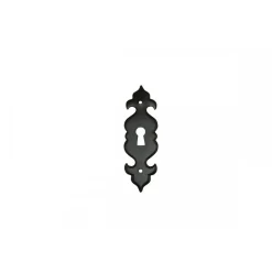 Entrée régence 1213 noir mat - hauteur 82 mm CADAP