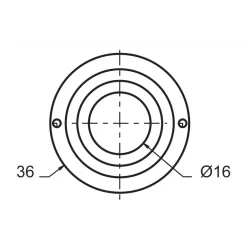 Entrée ronde pour batteuse GDF - inox MÉTALUX