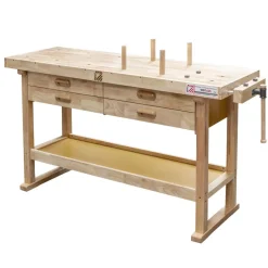 Etabli bois massif professionnel longueur 1,6m - WB162L HOLZMANN