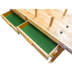 Etabli bois massif professionnel longueur 1,6m - WB162L HOLZMANN