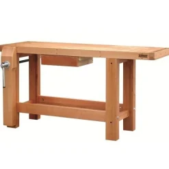 Etabli bois - menuisier - professionnel - 1,50 m - 1 tiroir - 1 presse OUTIFRANCE