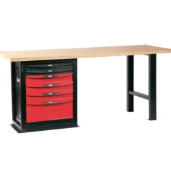 Etabli d'atelier - 6 tiroirs - plateau bois 2 m SAM OUTILLAGE