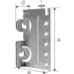 Etrier à âme intérieure - Inox A4 - CBHS - 220mm - reconditionné SIMPSON Strong-Tie