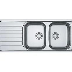 Evier à encastrer en inox - 1160 x 500 mm - 2 cuves - Spark SKX 621 FRANKE